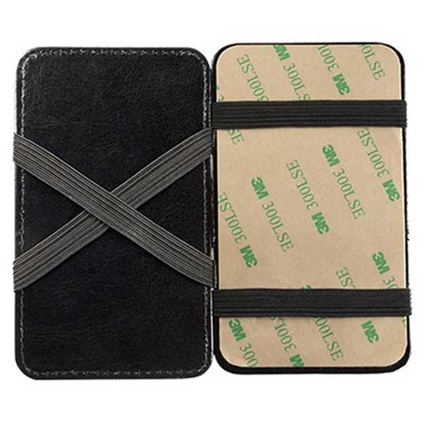 Leeman Black Tuscany Magic Wallet with Mobile Device Pocket