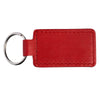 Leeman Red Tuscany PU Leather Rectangle Key Ring