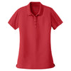 Port Authority Women's Rich Red Dry Zone UV Micro-Mesh Polo