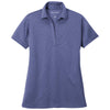 Port Authority Women's Royal Heather Heathered Silk Touch Performance Polo