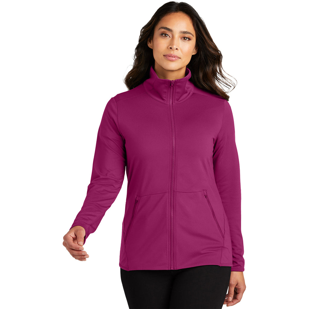 Port Authority Women's Wine Accord Stretch Fleece Full-Zip