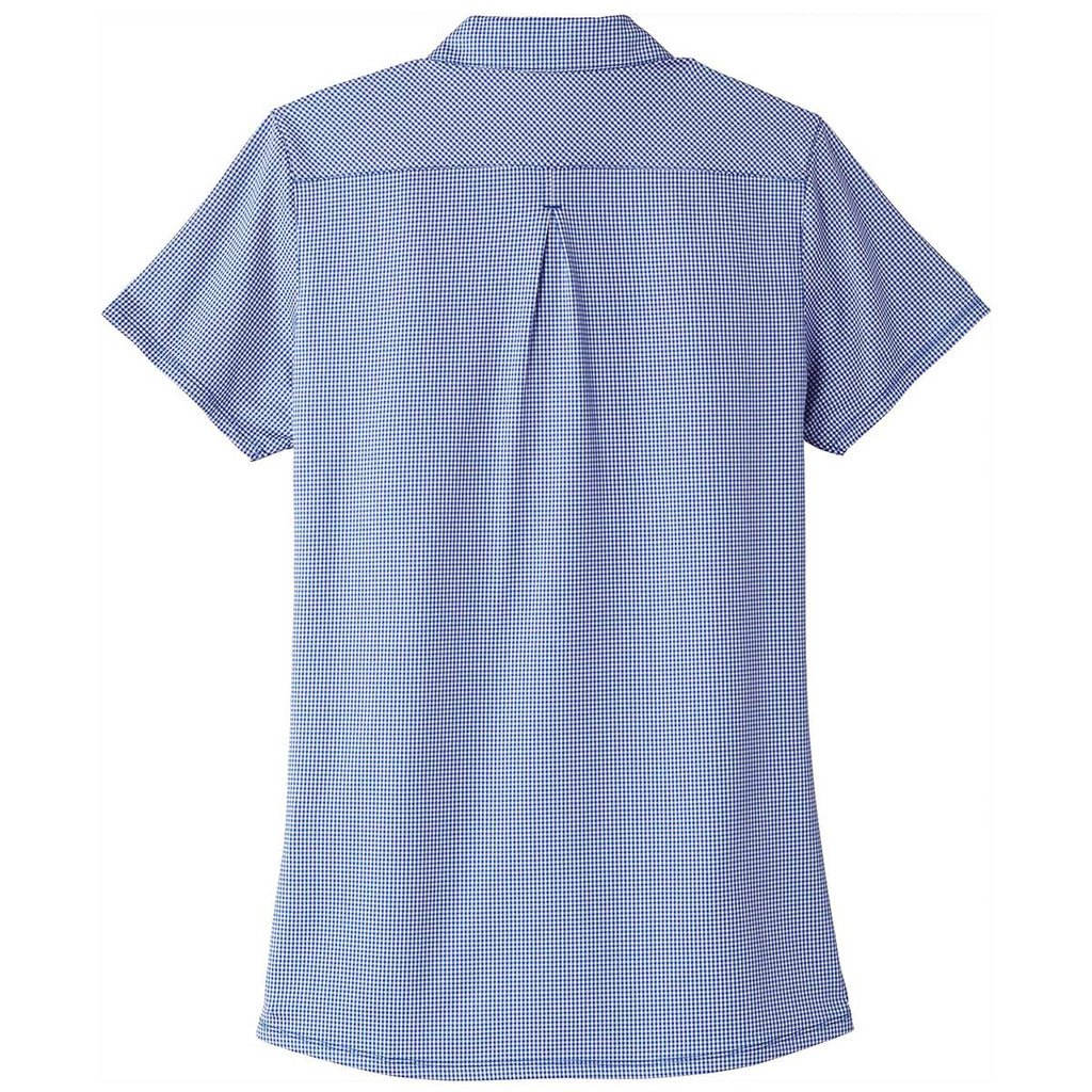 Port Authority Women's True Royal/White Gingham Polo