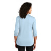 Port Authority Women's Cloud Blue UV Choice Pique Henley