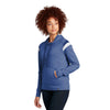 New Era Women's Royal Heather/Royal/White Heritage Blend Varsity Hoodie