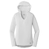 New Era Women's White Solid Tri-Blend Performance Pullover Hoodie Tee