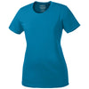 Port & Company Women's Neon Blue Performance Tee