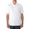 LinkSoul Men's White Anza Drytech Short Sleeve Knit Polo