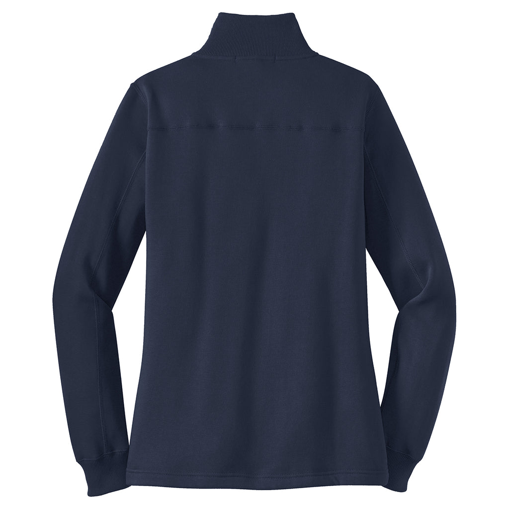 Sport-Tek Women's True Navy 1/4-Zip Sweatshirt