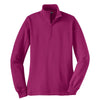 Sport-Tek Women's Pink Rush 1/4-Zip Sweatshirt
