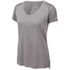 Sport-Tek Women's Light Grey Heather/Light Grey Endeavor Short Sleeve Tee