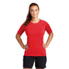 Sport-Tek Women's True Red Short Sleeve Rashguard Tee
