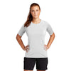 Sport-Tek Women's White Short Sleeve Rashguard Tee