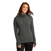 Sport-Tek Women's Dark Grey Heather Sport-Wick Flex Fleece 1/4-Zip