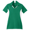 Sport-Tek Women's Kelly Green/White Side Blocked Micropique Sport-Wick Polo