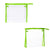 Primeline Lime Green Quart Size PVC Travel Amenities Case