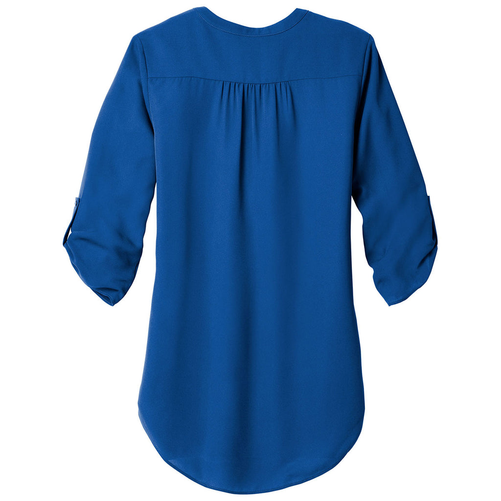 Port Authority Women's True Blue 3/4-Sleeve Tunic Blouse