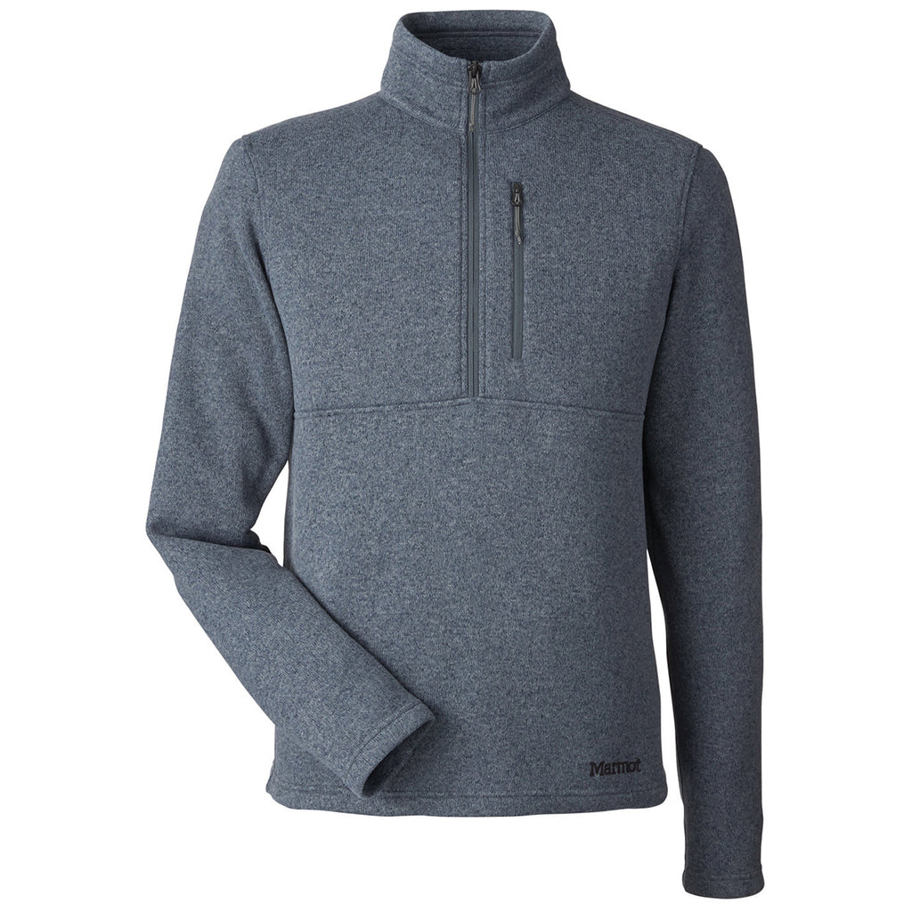 Marmot Men's Steel Onyx Dropline 1/2 Zip Sweater Fleece Jacket