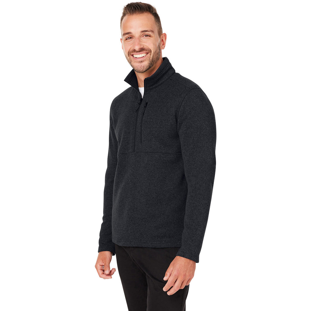 Marmot Men's Black Dropline 1/2 Zip Sweater Fleece Jacket