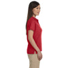 Harriton Women's Red 5 oz. Blend-Tek Polo