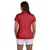 Harriton Women's Red 4 oz. Polytech Polo