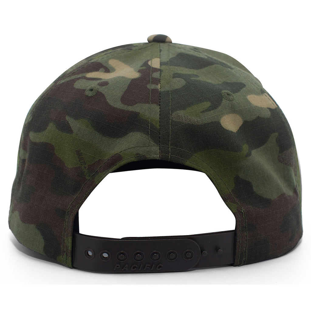 Pacific Headwear Tropic Multicam Ripstop Cordura Snapback Cap