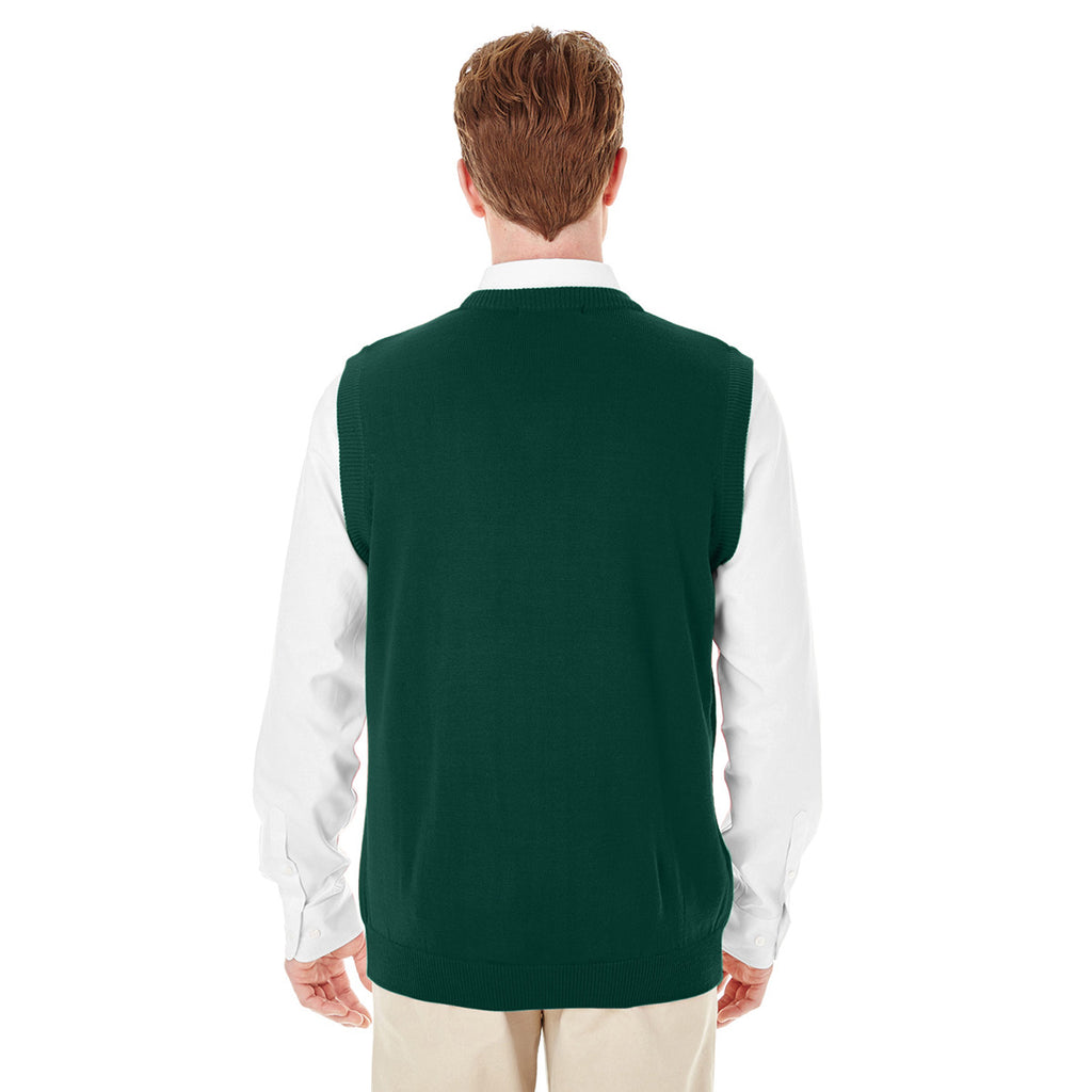 Harriton Men's Hunter Pilbloc V-Neck Sweater Vest