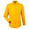 Harriton Men's Sunray Yellow Easy Blend Long-Sleeve Twill Shirt with Stain-Release