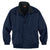 Harriton Men's Navy/Black Fleece-Lined Nylon Jacket
