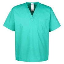 Harriton Men's Aqua Green Restore 4.9 oz. Scrub Top