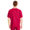 Harriton Men's Red Restore 4.9 oz. Scrub Top