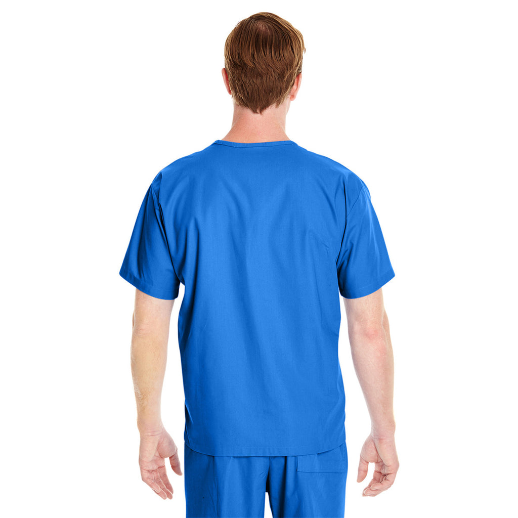 Harriton Men's True Royal Restore 4.9 oz. Scrub Top