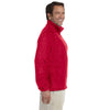 Harriton Men's Red 8 oz. Quarter-Zip Fleece Pullover