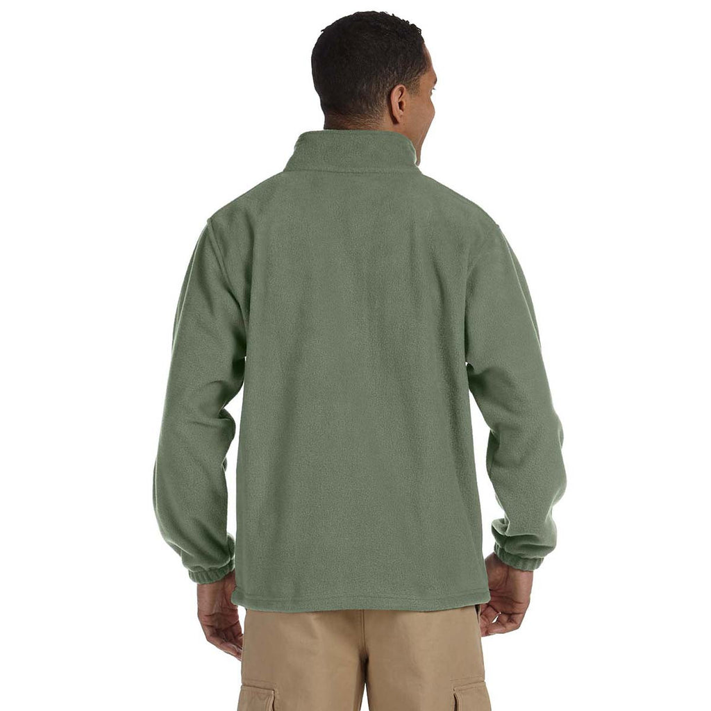 Harriton Men's Dill Tall 8 oz. Full-Zip Fleece