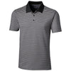 Cutter & Buck Men's Black Forge Polo Tonal Stripe Tailored Fit