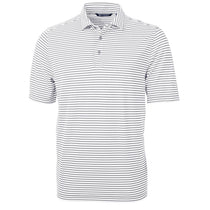 Cutter & Buck Men's Polished Virtue Eco Pique Stripped Recycled Polo