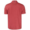 Cutter & Buck Men's Cardinal Red Pike Eco Tonal Geo Print Stretch Recycled Polo