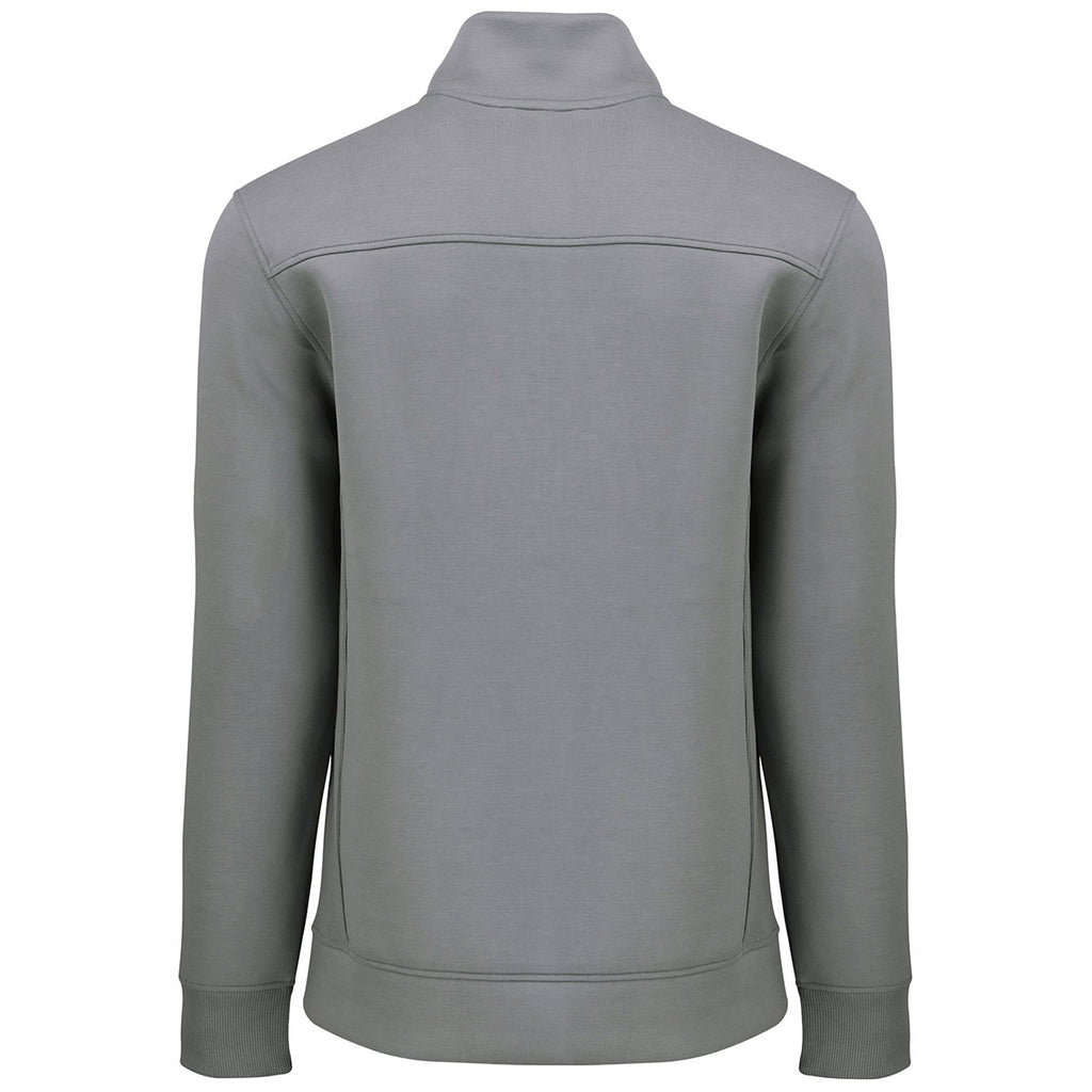 Cutter & Buck Men's Elemental Grey Roam Eco Recycled Quarter Zip Pullover