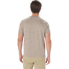 Glyder Men's Heather Espresso/Oatmeal Stripe Salton Short Sleeve