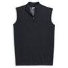 Peter Millar Men's Black Shelby Cotton Poly Quarter Zip Vest
