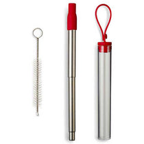 Primeline Red Festival Telescopic Drinking Straw Kit
