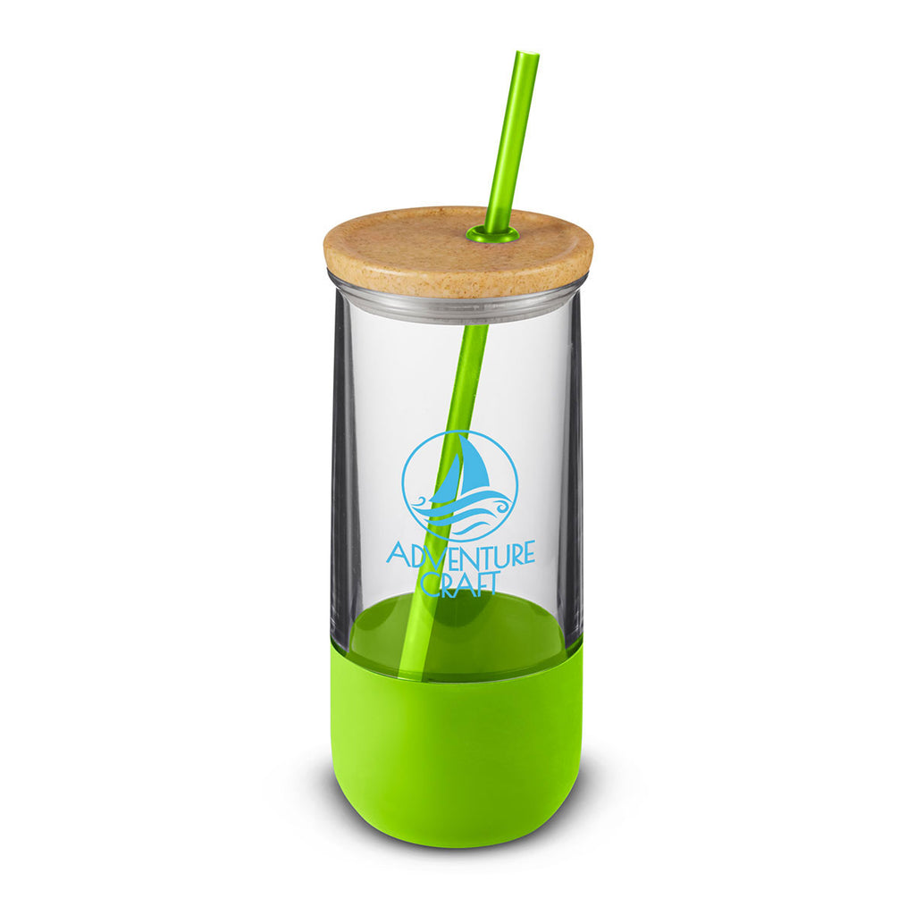 Primeline Lime Green 20 oz. Vivify Straw Tumbler with Silicone Grip