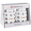 SnugZ White 17 oz. lifefactory Wine Glass with Silicone Sleeve 2 Pack