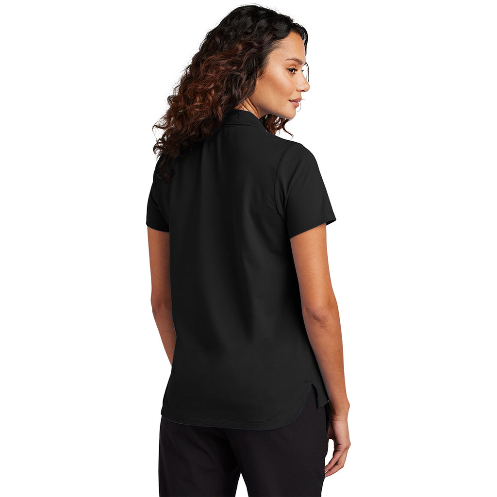 Mercer+Mettle Women's Deep Black Stretch Pique Polo