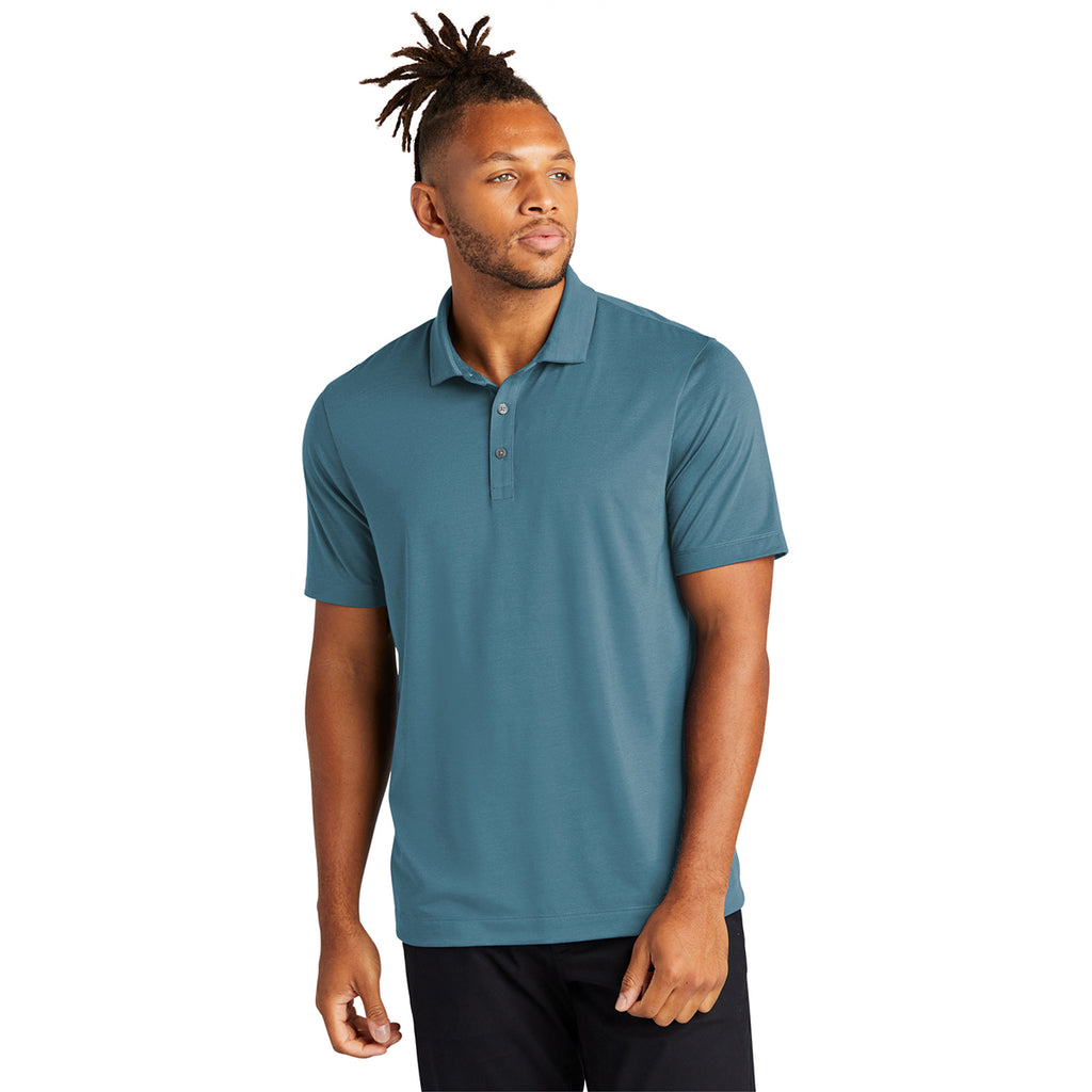 Mercer+Mettle Men's Parisian Blue Stretch Jersey Polo