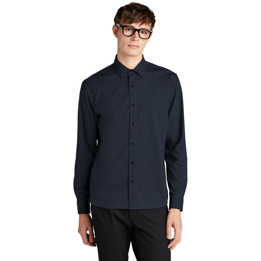 Mercer+Mettle Men's Night Navy Long Sleeve Stretch Woven Shirt