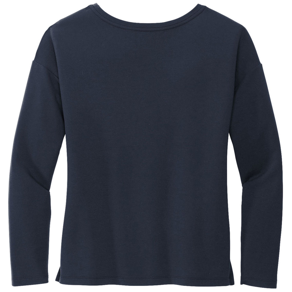 Mercer+Mettle Women's Night Navy Stretch Drop Shoulder Pullover