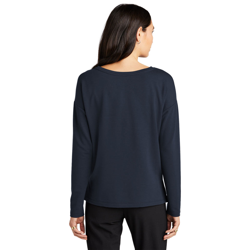 Mercer+Mettle Women's Night Navy Stretch Drop Shoulder Pullover