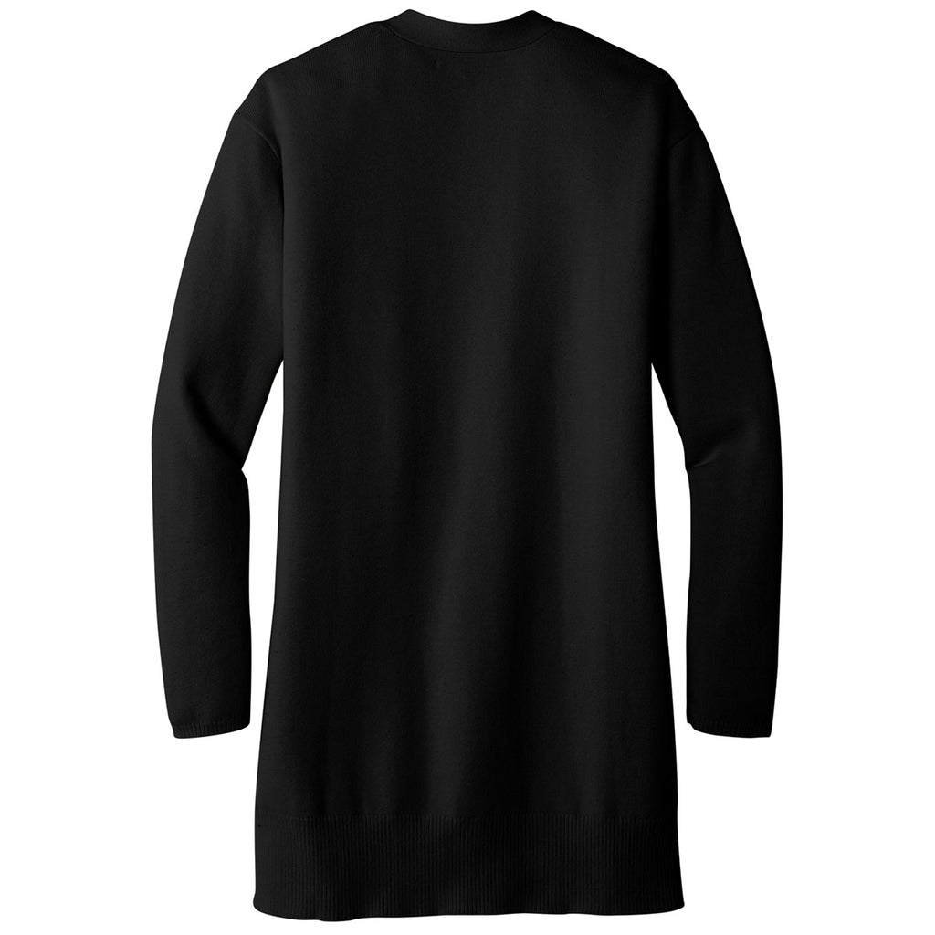 Mercer+Mettle Women's Deep Black Open Front Cardigan Sweater