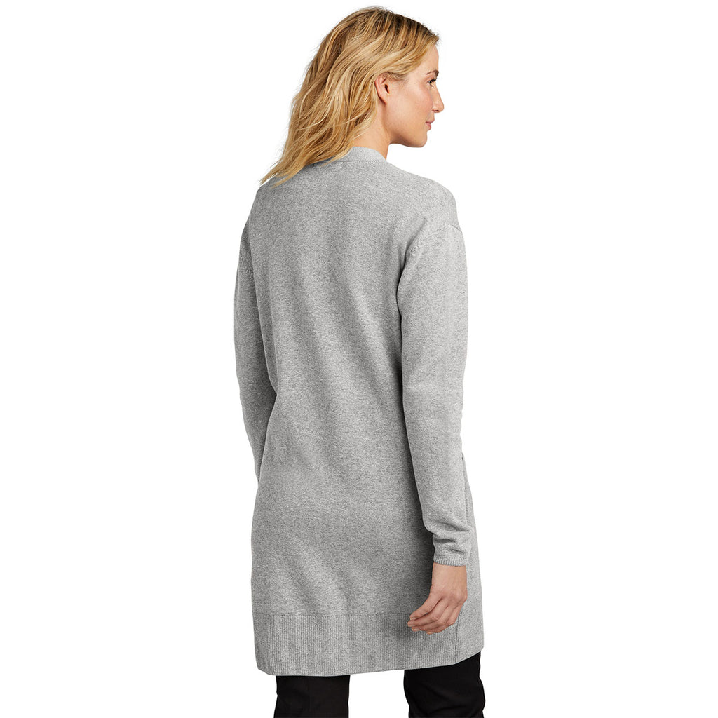 Mercer+Mettle Women's Gusty Grey Heather Open Front Cardigan Sweater
