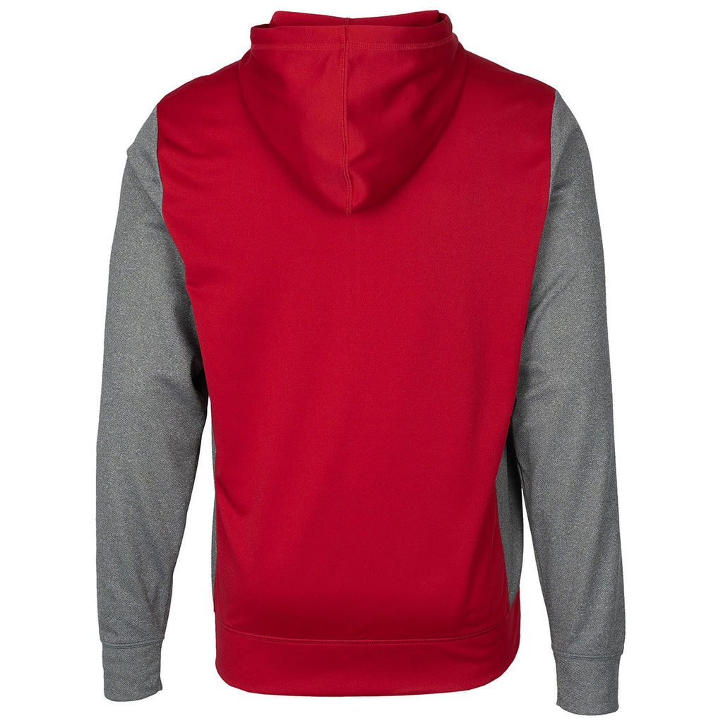 Clique Men's Cardinal Red Helsa Sport Colorblock Full Zip